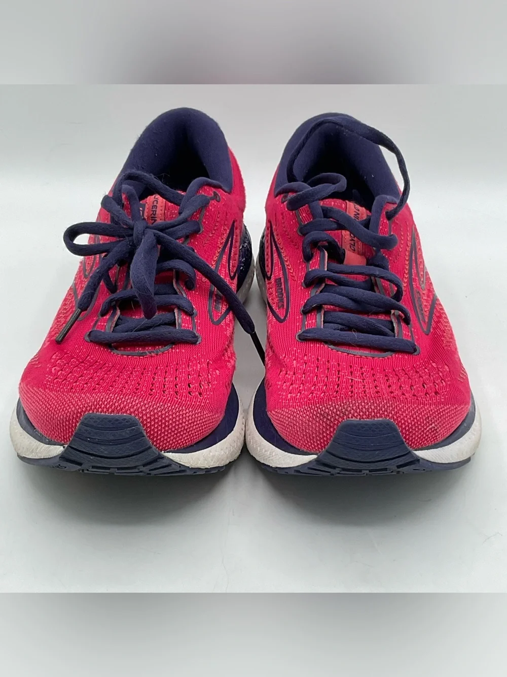Brooks Glycerin GTS 20 Women’s Size 9 B Running Shoes Pink Navy Support